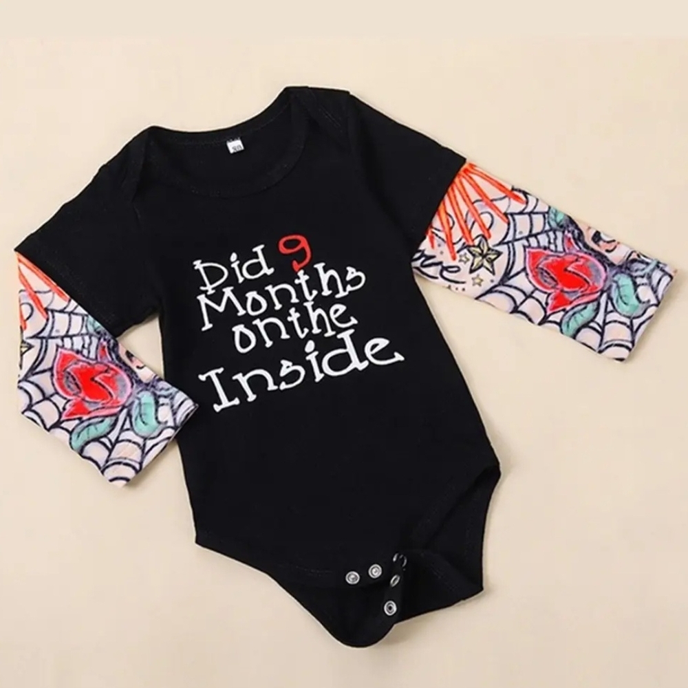 Black and Multicolor Kids Bodysuit